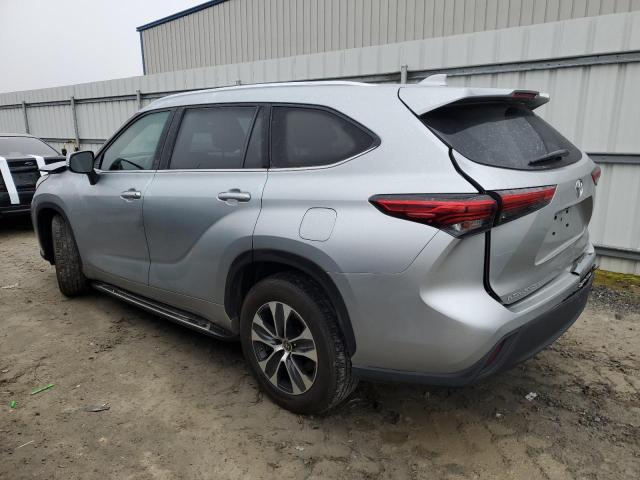 5TDGZRAH0LS507849 - 2020 TOYOTA HIGHLANDER XLE SILVER photo 2