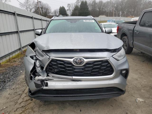 5TDGZRAH0LS507849 - 2020 TOYOTA HIGHLANDER XLE SILVER photo 5