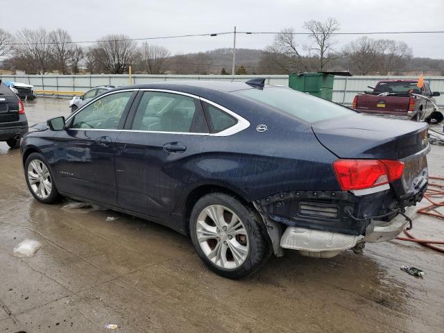 2G1115SL5F9226547 - 2015 CHEVROLET IMPALA LT BLUE photo 2