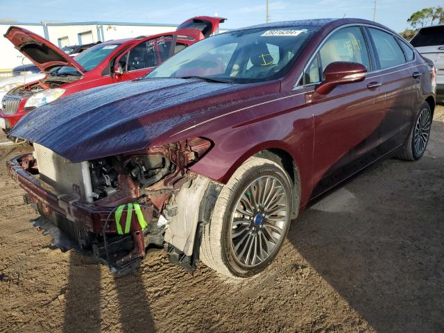 3FA6P0HD7HR240791 - 2017 FORD FUSION SE MAROON photo 1