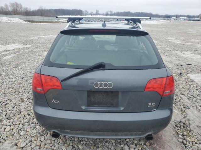 WAUKH78E28A124560 - 2008 AUDI A4 3.2 AVANT QUATTRO GRAY photo 6