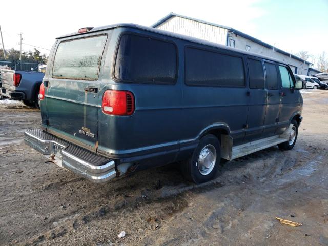 2B5WB35Z2TK147137 - 1996 DODGE RAM WAGON B3500 GREEN photo 3