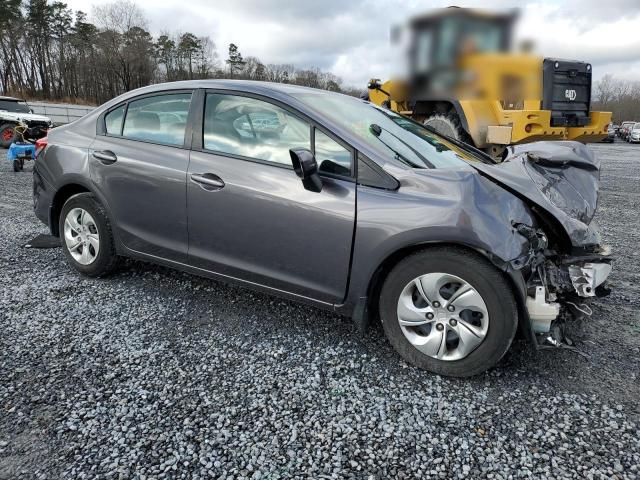 19XFB2E58EE078612 - 2014 HONDA CIVIC LX GRAY photo 4