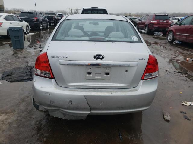 KNAFE221X95634944 - 2009 KIA SPECTRA EX SILVER photo 6