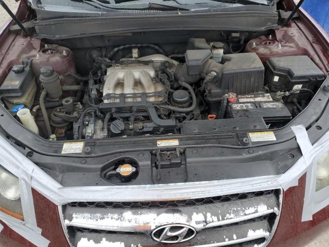 5NMSH13E97H110828 - 2007 HYUNDAI SANTA FE SE BURGUNDY photo 11