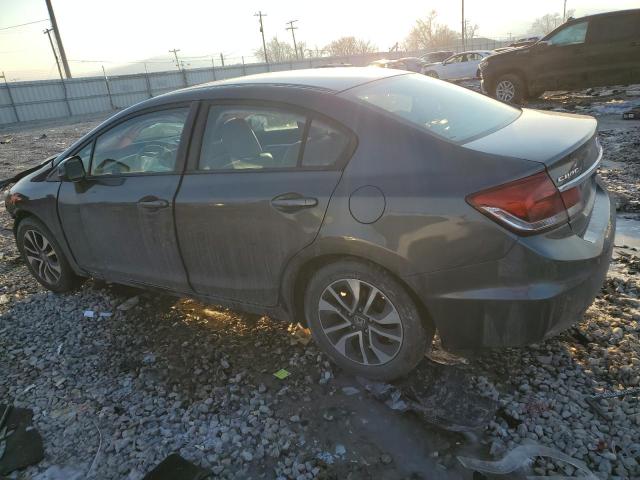 2HGFB2F95DH567393 - 2013 HONDA CIVIC EXL GRAY photo 2