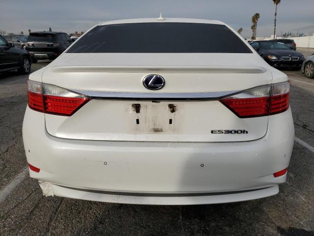 JTHBW1GG0D2000475 - 2013 LEXUS ES 300H WHITE photo 6