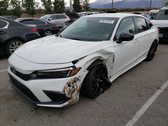 2HGFE2F56NH550415 - 2022 HONDA CIVIC SPORT 白色 照片 1