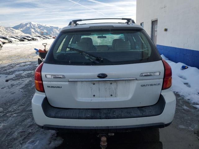 4S4BP61CX77342374 - 2007 SUBARU LEGACY OUTBACK 2.5I WHITE photo 6