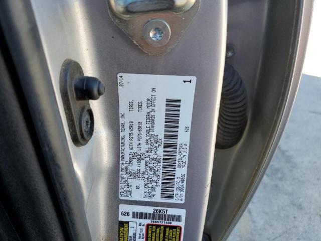 5TFRY5F17EX170917 - 2014 TOYOTA TUNDRA DOUBLE CAB SR/SR5 SILVER photo 12