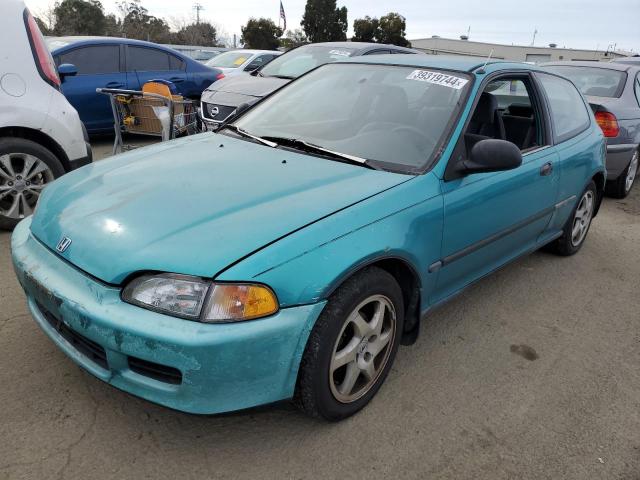 2HGEH2466PH535768 - 1993 HONDA CIVIC DX TURQUOISE photo 1