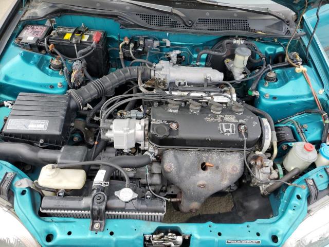 2HGEH2466PH535768 - 1993 HONDA CIVIC DX TURQUOISE photo 11