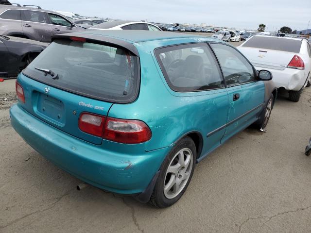 2HGEH2466PH535768 - 1993 HONDA CIVIC DX TURQUOISE photo 3