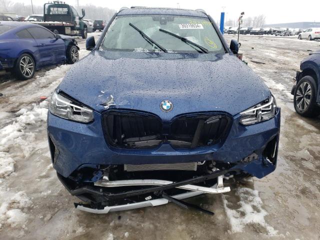 5UX53DP07N9N05061 - 2022 BMW X3 XDRIVE30I BLUE photo 5