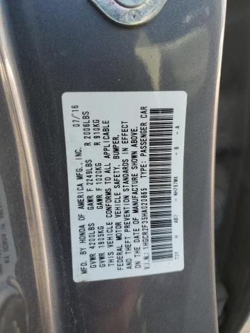 1HGCR2F35HA020865 - 2017 HONDA ACCORD LX GRAY photo 13