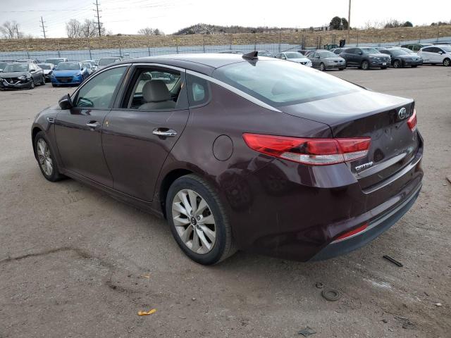 5XXGT4L30GG059495 - 2016 KIA OPTIMA LX BURGUNDY photo 2