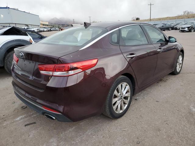 5XXGT4L30GG059495 - 2016 KIA OPTIMA LX BURGUNDY photo 3