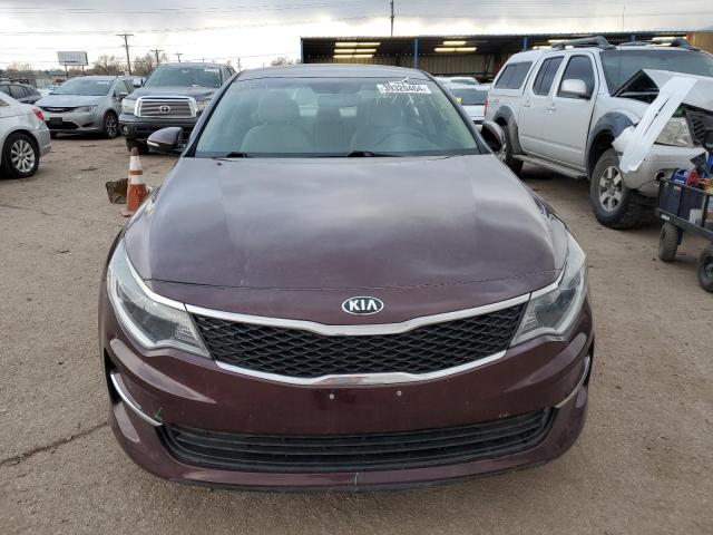 5XXGT4L30GG059495 - 2016 KIA OPTIMA LX BURGUNDY photo 5