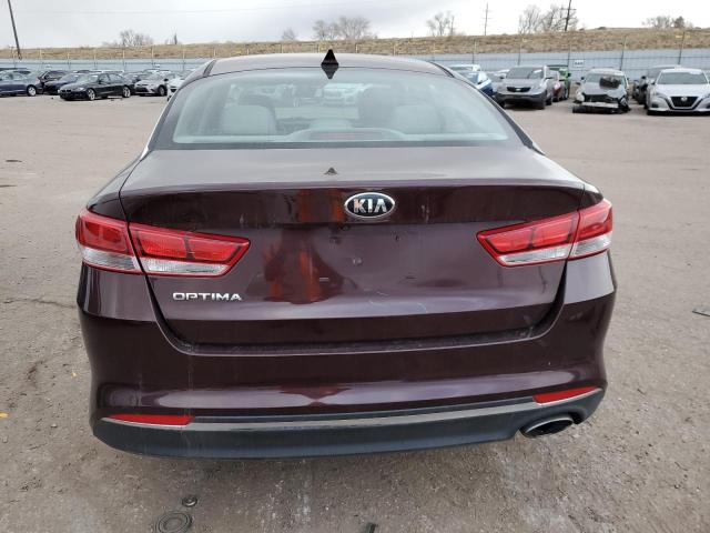 5XXGT4L30GG059495 - 2016 KIA OPTIMA LX BURGUNDY photo 6