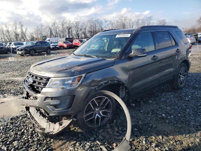 1FM5K8GT5GGB92320 - 2016 FORD EXPLORER SPORT GRAY photo 1