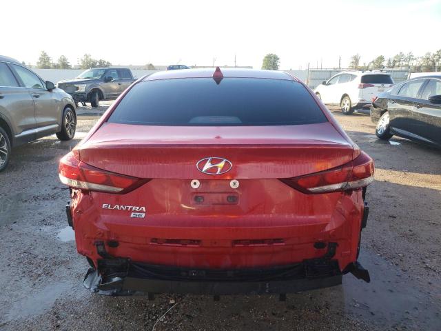 KMHD74LF3HU118855 - 2017 HYUNDAI ELANTRA SE RED photo 6