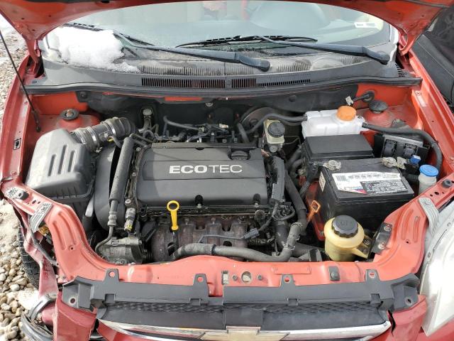 KL1TD5DEXAB124228 - 2010 CHEVROLET AVEO LS RED photo 11