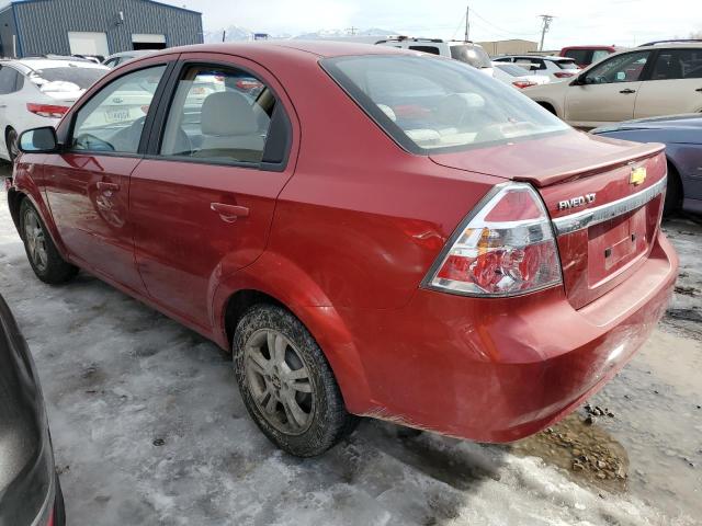 KL1TD5DEXAB124228 - 2010 CHEVROLET AVEO LS RED photo 2