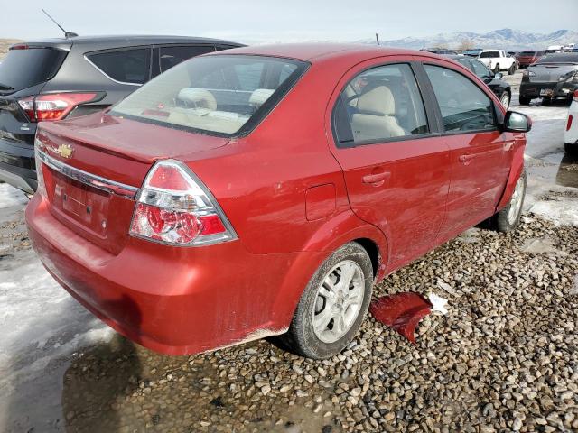 KL1TD5DEXAB124228 - 2010 CHEVROLET AVEO LS RED photo 3