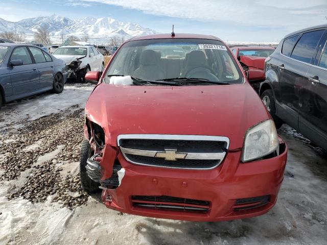 KL1TD5DEXAB124228 - 2010 CHEVROLET AVEO LS RED photo 5