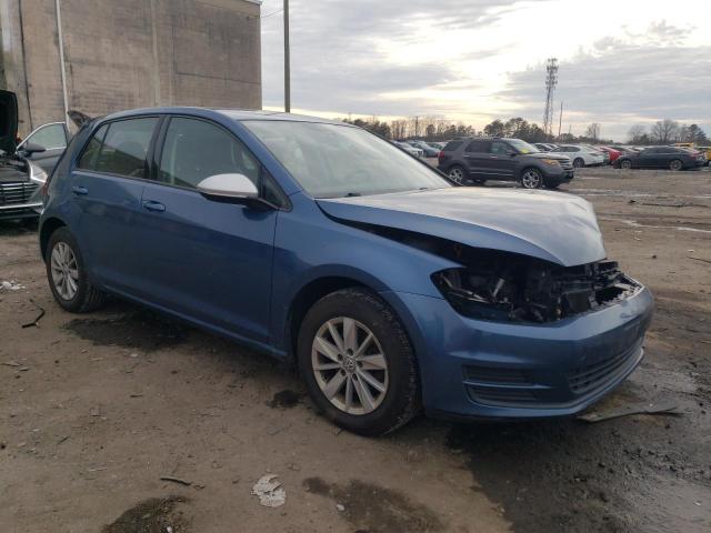 3VW117AU0GM066709 - 2016 VOLKSWAGEN GOLF S BLUE photo 4