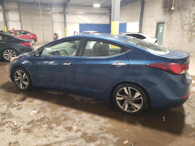 KMHDH4AE4EU068891 - 2014 HYUNDAI ELANTRA SE BLUE photo 2