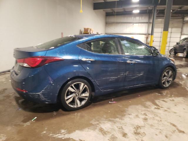 KMHDH4AE4EU068891 - 2014 HYUNDAI ELANTRA SE BLUE photo 3