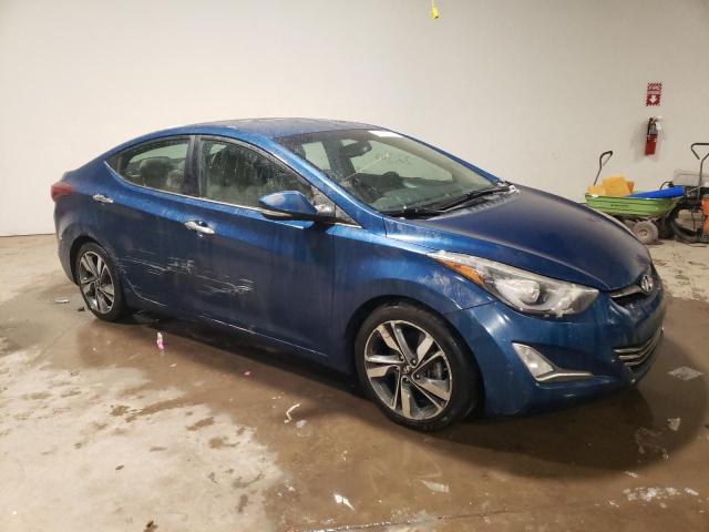 KMHDH4AE4EU068891 - 2014 HYUNDAI ELANTRA SE BLUE photo 4