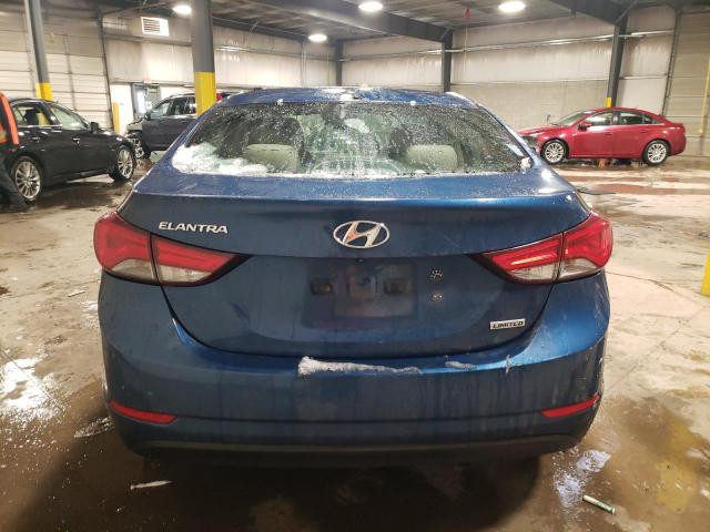 KMHDH4AE4EU068891 - 2014 HYUNDAI ELANTRA SE BLUE photo 6