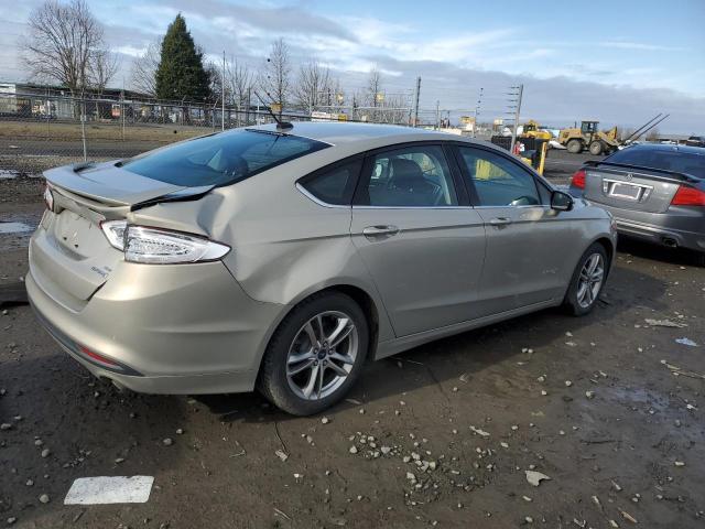 3FA6P0LU7FR105900 - 2015 FORD FUSION SE HYBRID BEIGE photo 3