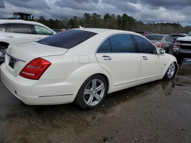 WDDNG7DB6CA478224 - 2012 MERCEDES-BENZ S 550 WHITE photo 3