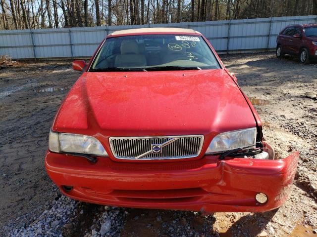 YV1NC56D7YJ009069 - 2000 VOLVO C70 TURBO RED photo 5