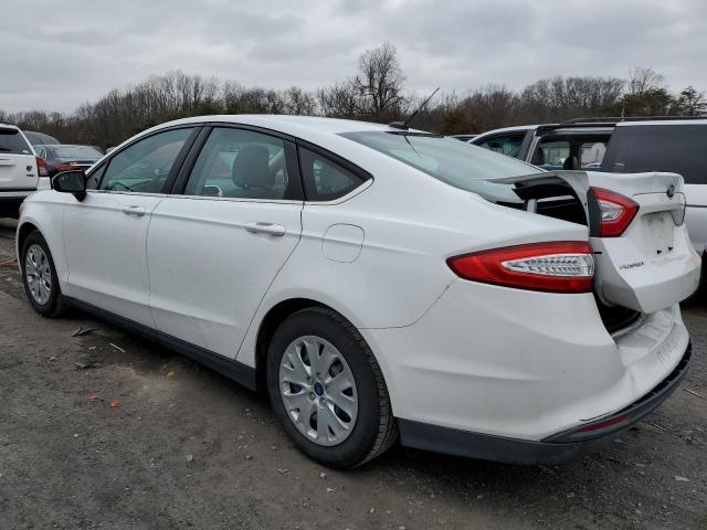 3FA6P0G78DR289293 - 2013 FORD FUSION S WHITE photo 2