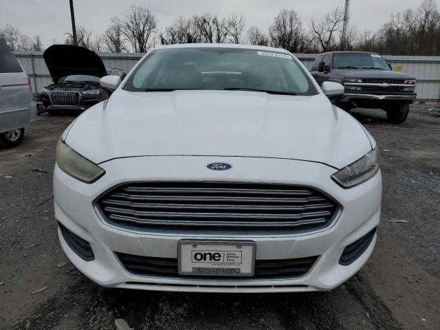 3FA6P0G78DR289293 - 2013 FORD FUSION S WHITE photo 5