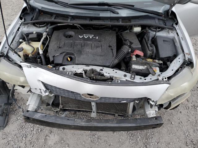 2T1BU4EE1AC485894 - 2010 TOYOTA COROLLA BASE SILVER photo 11