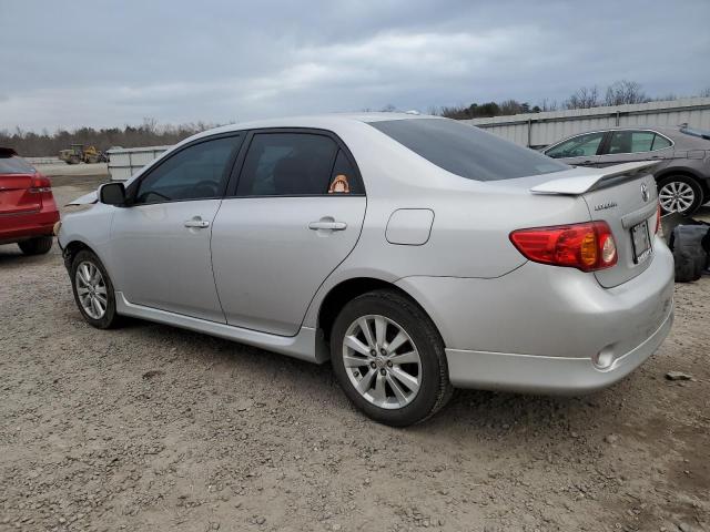 2T1BU4EE1AC485894 - 2010 TOYOTA COROLLA BASE SILVER photo 2