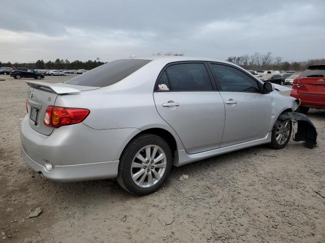 2T1BU4EE1AC485894 - 2010 TOYOTA COROLLA BASE SILVER photo 3