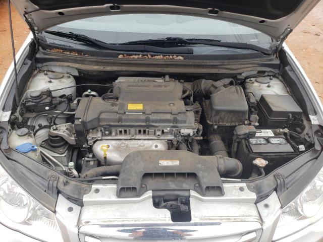 KMHDU4AD7AU148750 - 2010 HYUNDAI ELANTRA BLUE SILVER photo 11