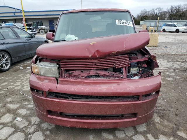 JTLKT324664060503 - 2006 TOYOTA SCION XB MAROON photo 5