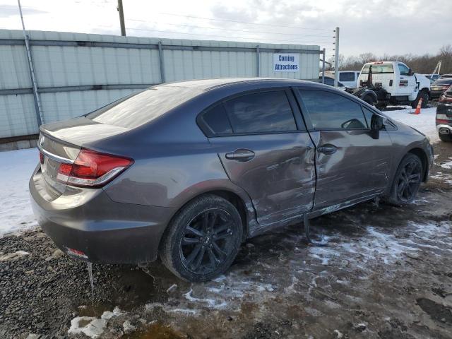 19XFB2F52DE290001 - 2013 HONDA CIVIC LX GRAY photo 3