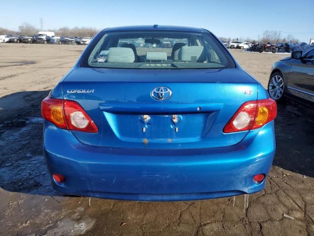 1NXBU4EE1AZ300161 - 2010 TOYOTA COROLLA BASE BLUE photo 6