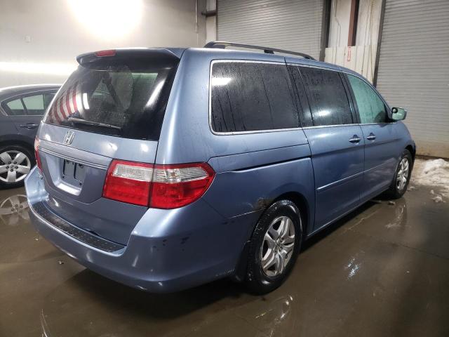 5FNRL38467B135468 - 2007 HONDA ODYSSEY EX BLUE photo 3