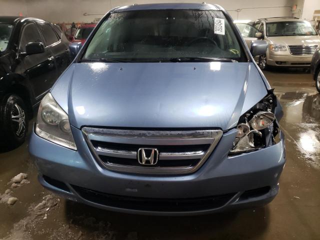 5FNRL38467B135468 - 2007 HONDA ODYSSEY EX BLUE photo 5