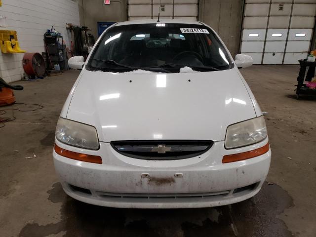 KL1TD66638B014157 - 2008 CHEVROLET AVEO BASE WHITE photo 5