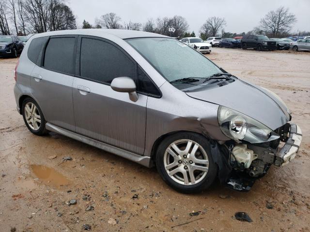 JHMGD37687S049457 - 2007 HONDA FIT S SILVER photo 4